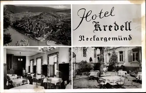 Ak Neckargemünd am Neckar, Hotel Kredell