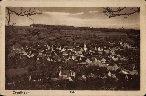 Ak Creglingen an der Tauber, Totalansicht