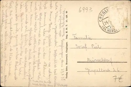 Ak Creglingen an der Tauber, Totalansicht