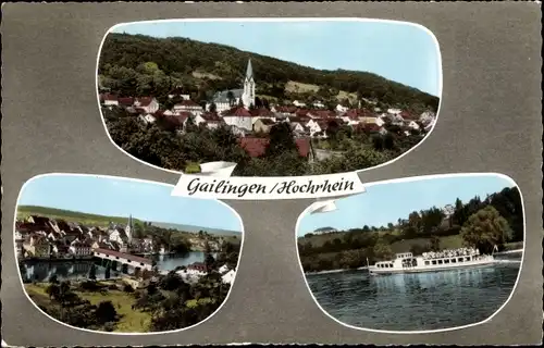 Ak Gailingen am Hochrhein, Panorama