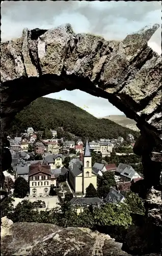 Ak Lindenfels im Odenwald, Blick von der Burg