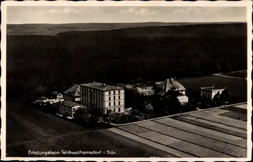 Ak Teichwolframsdorf in Thüringen, Erholungsheim, Panorama