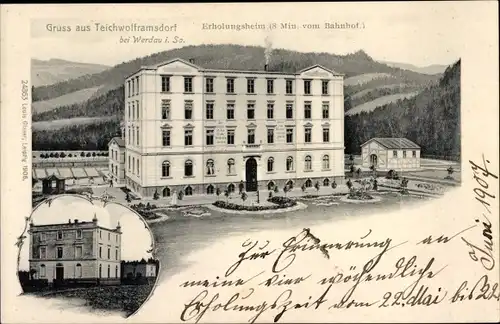 Ak Teichwolframsdorf Thüringen, Erholungsheim