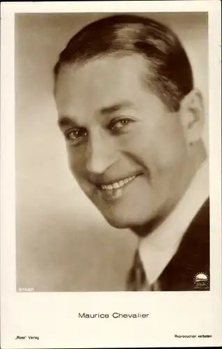 Ak Schauspieler Maurice Chevalier, Portrait, Ross Verlag 5148 1