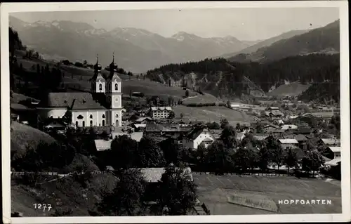 Ak Hopfgarten im Brixental in Tirol, Totalansicht