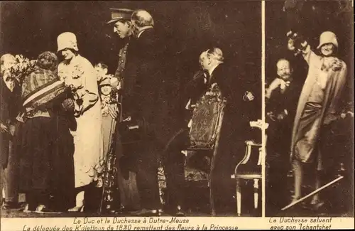 Ak Outremeuse Liège Lüttich Wallonien, Duc et Duchesse de Brabant 1928