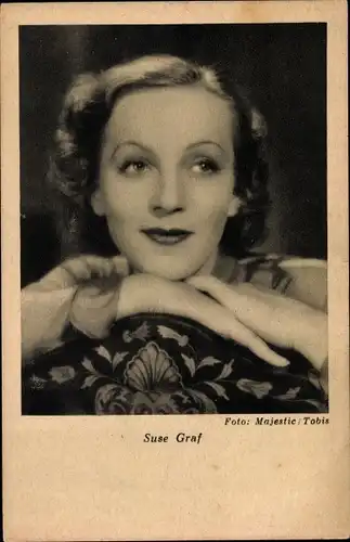 Ak Schauspielerin Suse Graf, Portrait