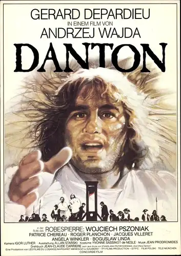 Ak Schauspieler Gerard Depardieu, Danton, Filmplakat