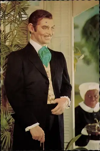 Ak Schauspieler Clark Gable, Vom Winde verweht, Movieland Wax Museum