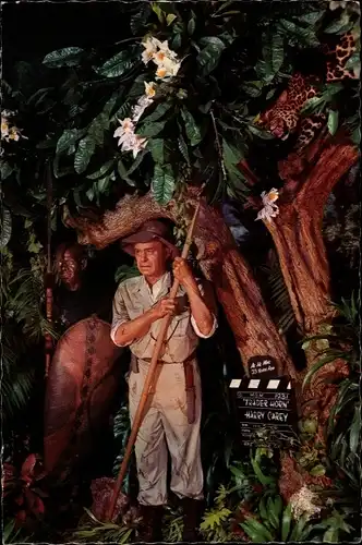 Ak Schauspieler Harry Carey, Trader Horn, Filmszene, Movieland Wax Museum