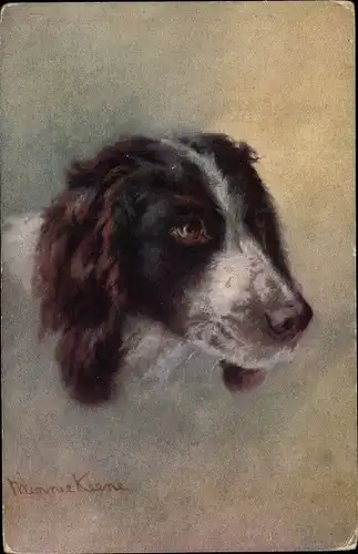 Künstler Ak Keene, Minnie, Portrait eines Hundes, Tierstudie