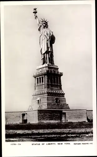 Ak New York City USA, Statue of Liberty, Die Freiheitsstatue