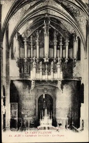 Ak Albi Tarn, Interieur de Cathedrale Ste Cecile, Les Orgues