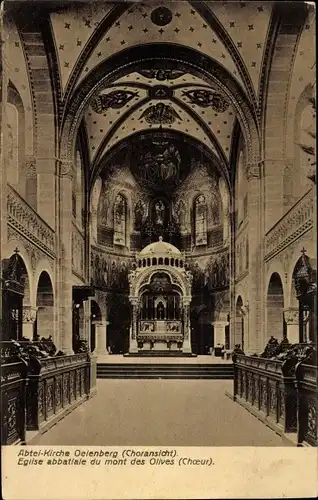 Ak Reiningue Reiningen Elsass Haut Rhin, Abtei-Kirche Oelenberg
