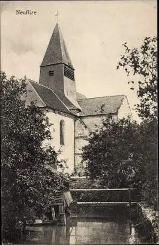 Ak Neuflize Ardennes, Eglise