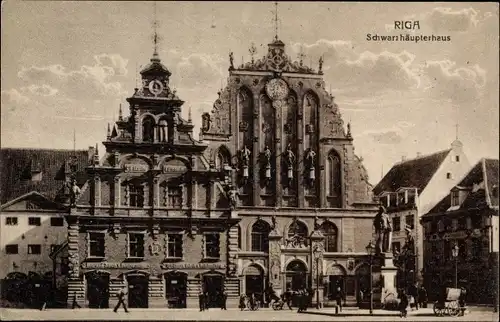 Ak Riga Lettland, Schwarzhäupterhaus