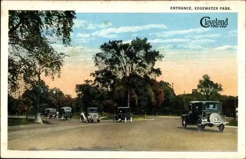 Ak Cleveland Ohio USA, Entrance Edgewater Park