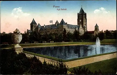 Ak Poznań Posen, Königliches Schloss