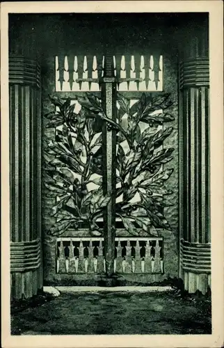 Ak Thiaumont près Douaumont Meuse, Monument de la Tranchée des Baionettes