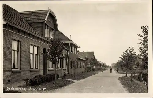 Ak Dedemsvaart Overijssel Niederlande, Avondlicht