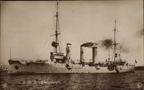 Ak Deutsches Kriegsschiff, SMS Königsberg, Kaiserliche Marine