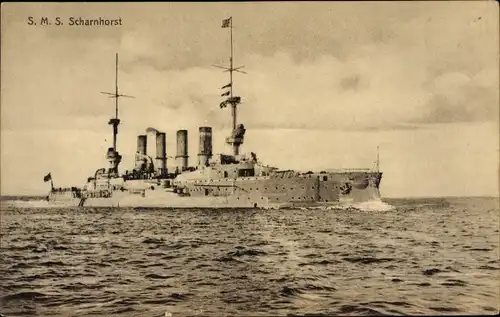 Ak Deutsches Kriegsschiff, SMS Scharnhorst, Kaiserliche Marine