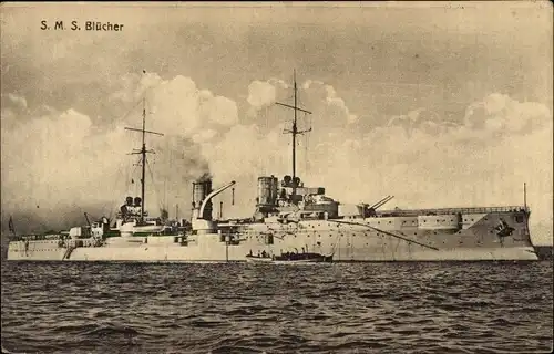 Ak Deutsches Kriegsschiff, SMS Blücher, Kaiserliche Marine