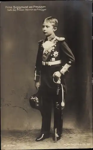 Ak Prinz Sigismund von Preußen in Uniform