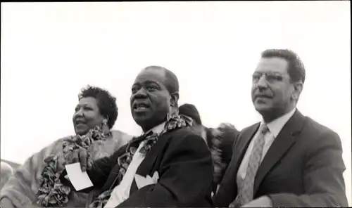 Foto Jazzmusiker, Sängerin Velma Middleton, Louis Armstrong, Amsterdam