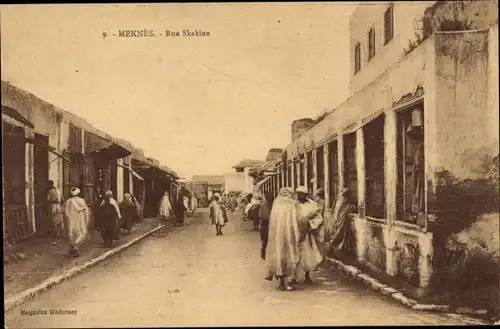 Ak Meknès Marokko, Rue Skakine