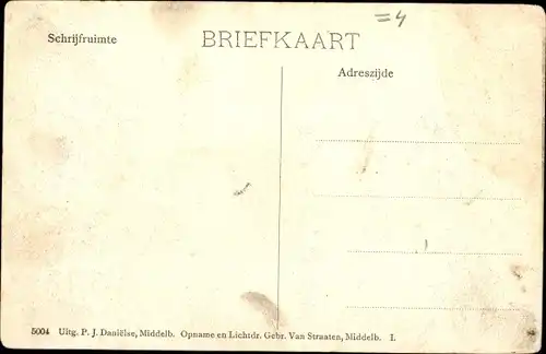 Ak Oud Vossemeer Zeeland Niederlande, Ramp 13 Maart 1906