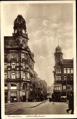 Ak Amsterdam Nordholland Niederlande, Leidschestraat