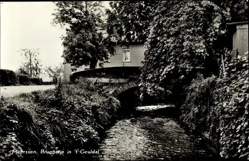 Ak Meerssen Limburg Niederlande, Bruggetje in 't Geuldal