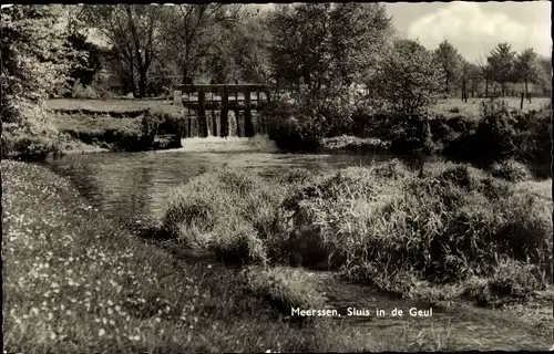 Ak Meerssen Limburg Niederlande, Sluis in de Geul