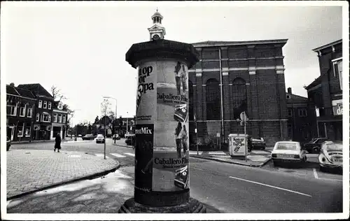 Ak Assen Drenthe Niederlande, Jozefkerk, Litfaßsäule Caballero Zigaretten