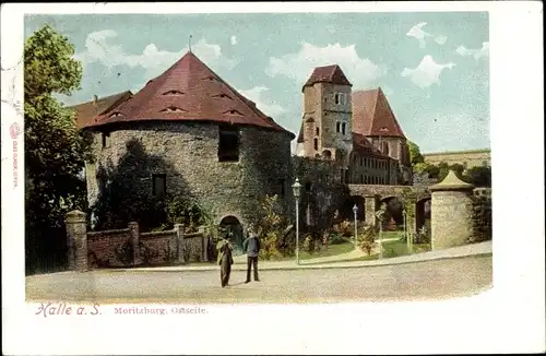 Ak Halle an der Saale, Moritzburg, Ostseite