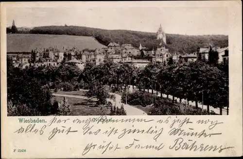 Ak Wiesbaden, Blick auf das Nerotal