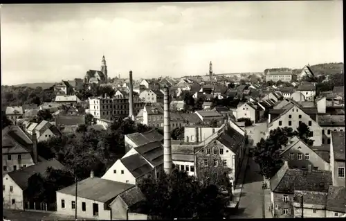 Ak Kamenz Sachsen, Panorama, Kirchturm