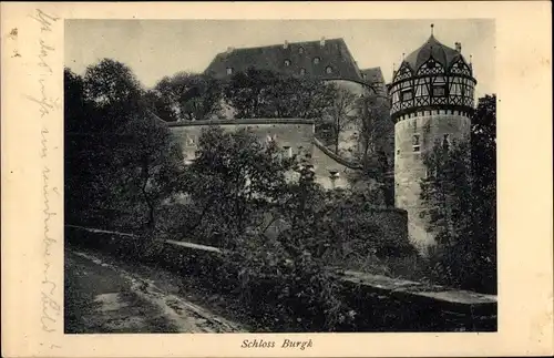 Ak Burgk an der Saale Schleiz, Schloss Burgk