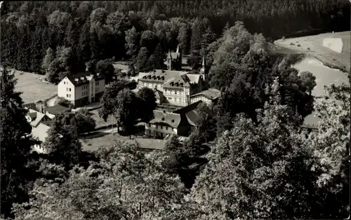 Ak Walsburg Eßbach in Thüringen, FDGB Heim Marx Engels, Blick aus der Vogelschau