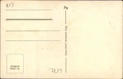 Ak Auma in Thüringen, Partie am Pfarrteich