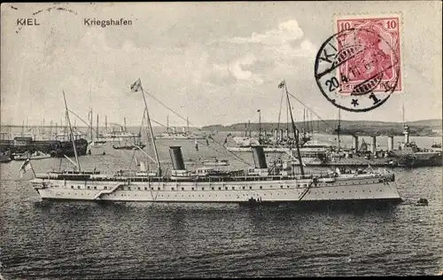 Ak Kiel Schleswig Holstein, Kriegshafen