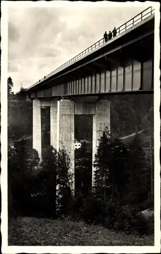 Ak Weyarn Oberbayern, Mangfallbrücke der Reichsautobahn