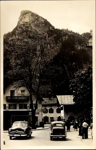 Ak Oberammergau in Oberbayern, Passionsdorf, Kofel, Autos