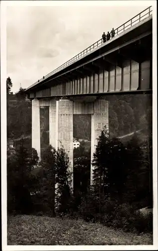 Ak Weyarn Oberbayern, Mangfallbrücke der Reichsautobahn