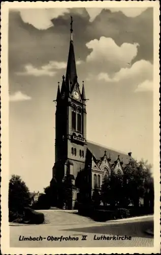 Ak Limbach Oberfrohna in Sachsen, Lutherkirche