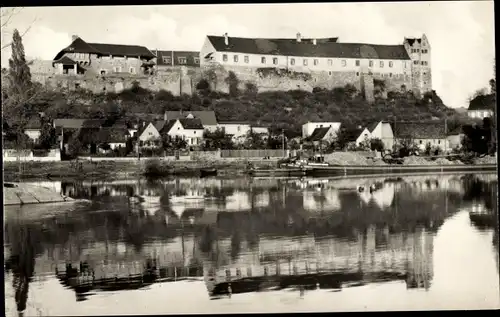 Ak Wettin an der Saale, Burg Wettin