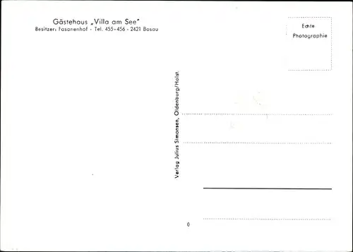 Ak Bosau in Ostholstein, Gästehaus Villa am See
