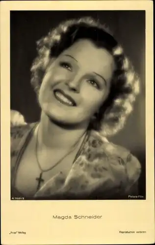 Ak Schauspielerin Magda Schneider, Ross Verlag A 1681/2