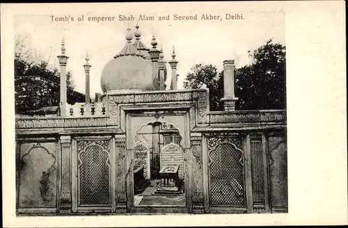 Ak Delhi Indien, Tomb's of emperor Shah Alam and Second Akber